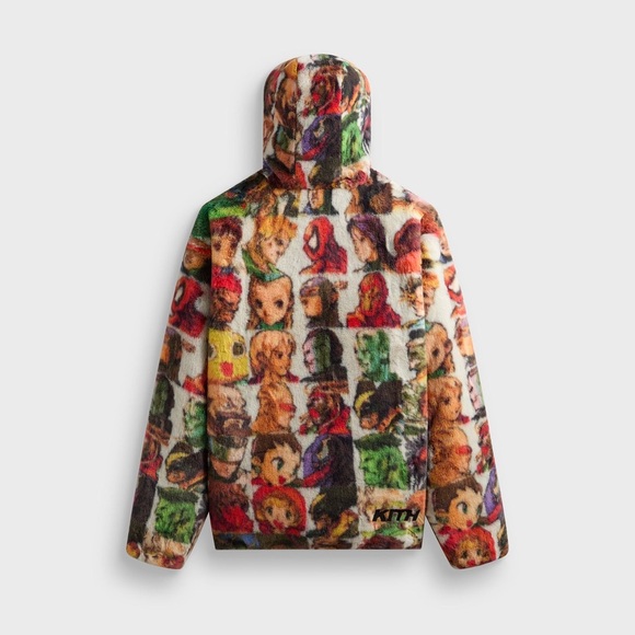 Marvel vs. Capcom | Kith Fighter Vintage Faux Fur Jaysen Hoodie in Sandrift XL - Picture 4 of 9